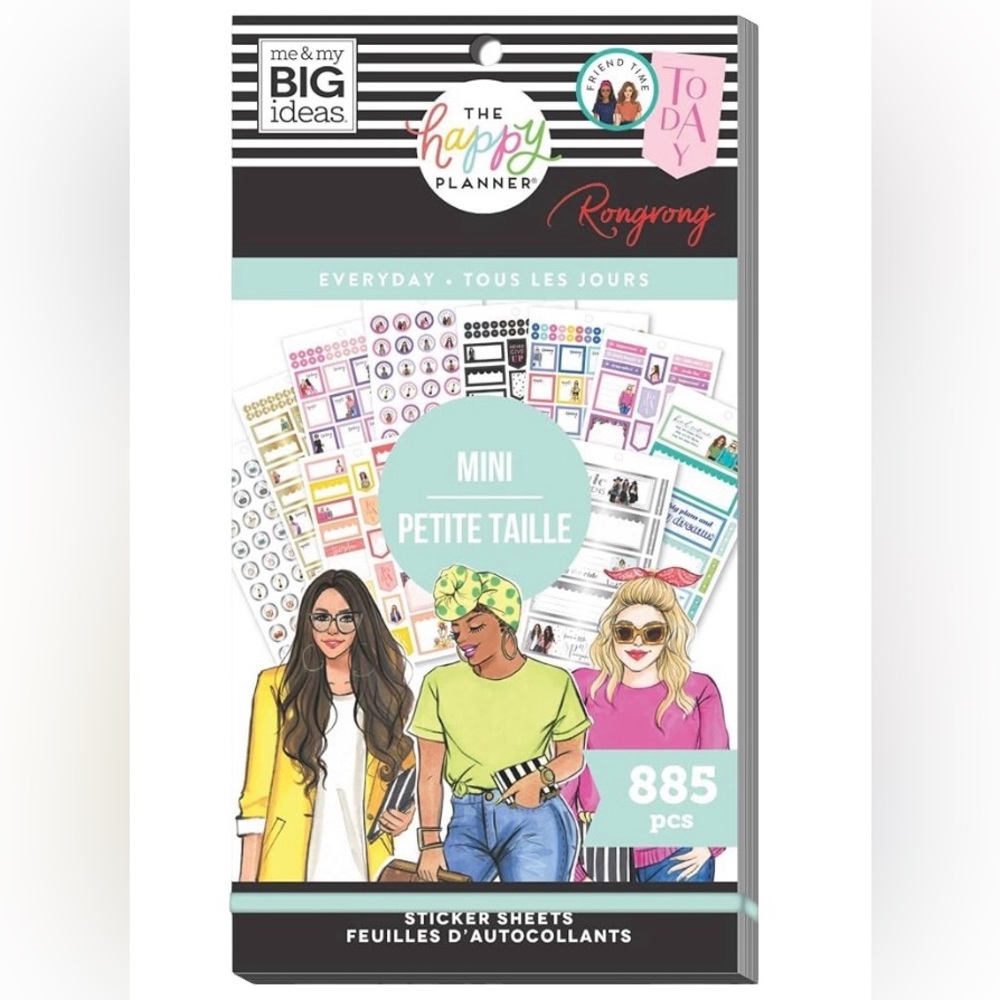 Me & My Big Ideas Sticker Sheets Rongrong Everyday The Happy Planner 885 Pcs